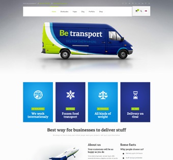 طراحی سایت حمل و نقل